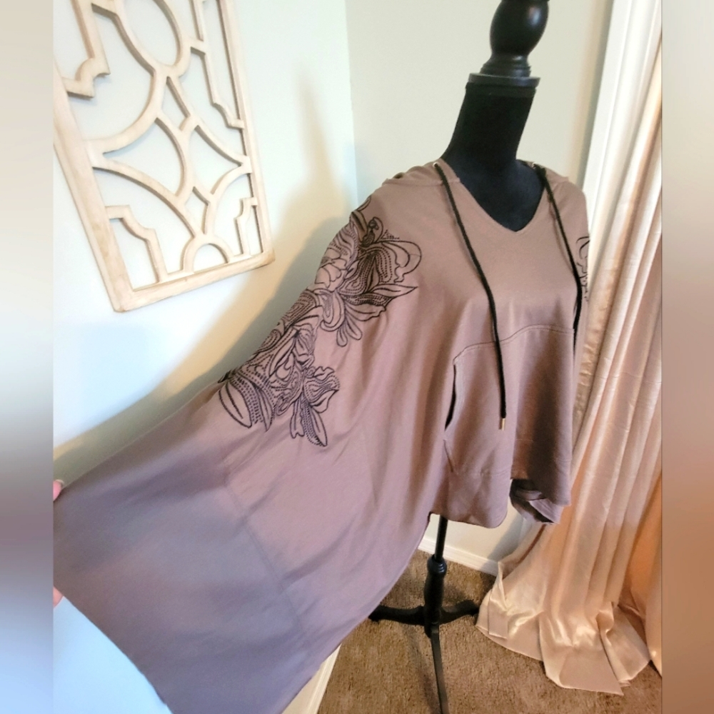 Embroidered Poncho